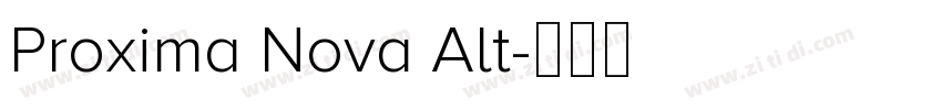Proxima Nova Alt字体转换